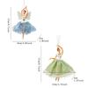 Fascinating Ballet Dancer Ornament Feature Detailed Tulle Skirt And Durable Plastic Construction Artistic Christmas Accessories