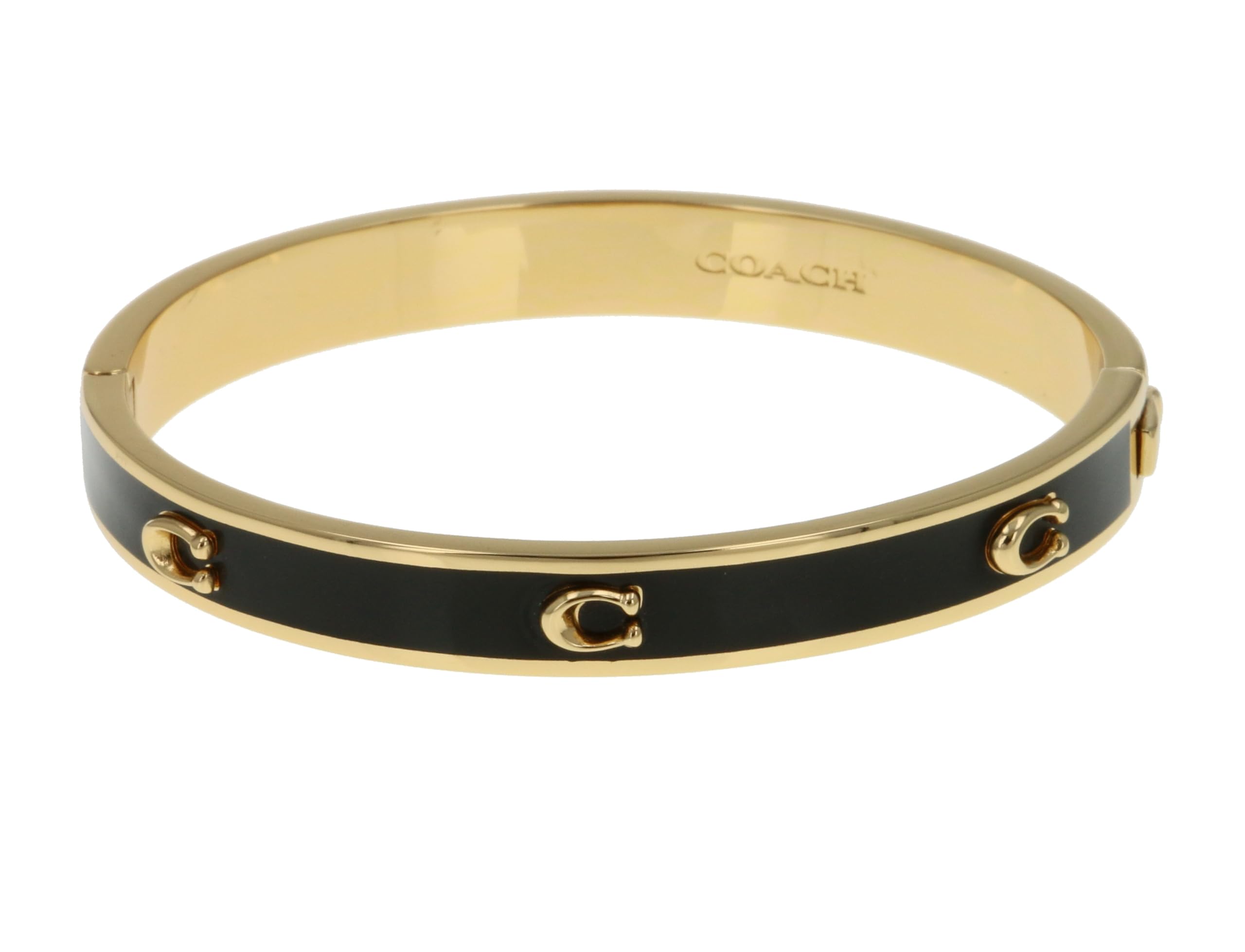 

Brass Bangle Bracelet 37422719GLD001 [Coach] [Product] чорний