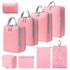 Travel Storage Organizer Set With Waterproof Polyester For Packing And Laundry