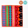Nishikawa Atsuko Matano Mini Soft and Fluffy with Untwisted MEME Ribbon Towel, 25x25cm, Washable, 100% Cotton, Yarn, Shirring, Orange, TT44904663,