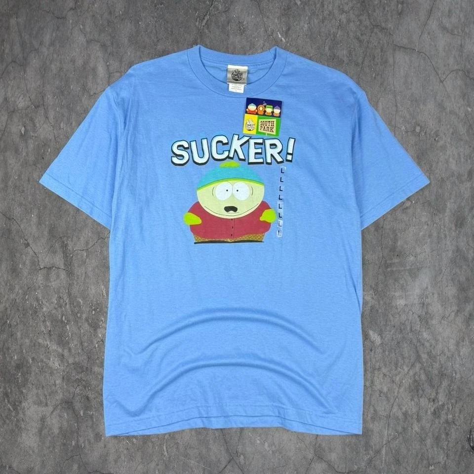 Y2K 2003 South Park NWT Eric Cartman Graphic Sucker! baby Blue T-Shirt Sz L 3XL