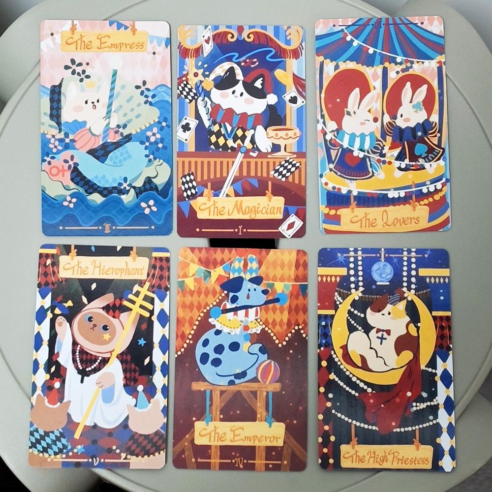 Dramagiac Tarot Deck 10,3*6cm 78 Stück Rider Waite Stil Tarotkarten Blaue Edition Hexisches Geschenk