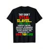 European Sizes Black History Month T-Shirt - "They Didn't Steal Slaves... They Stole Land" African Heritage Design,  Educational Cultural Apparel