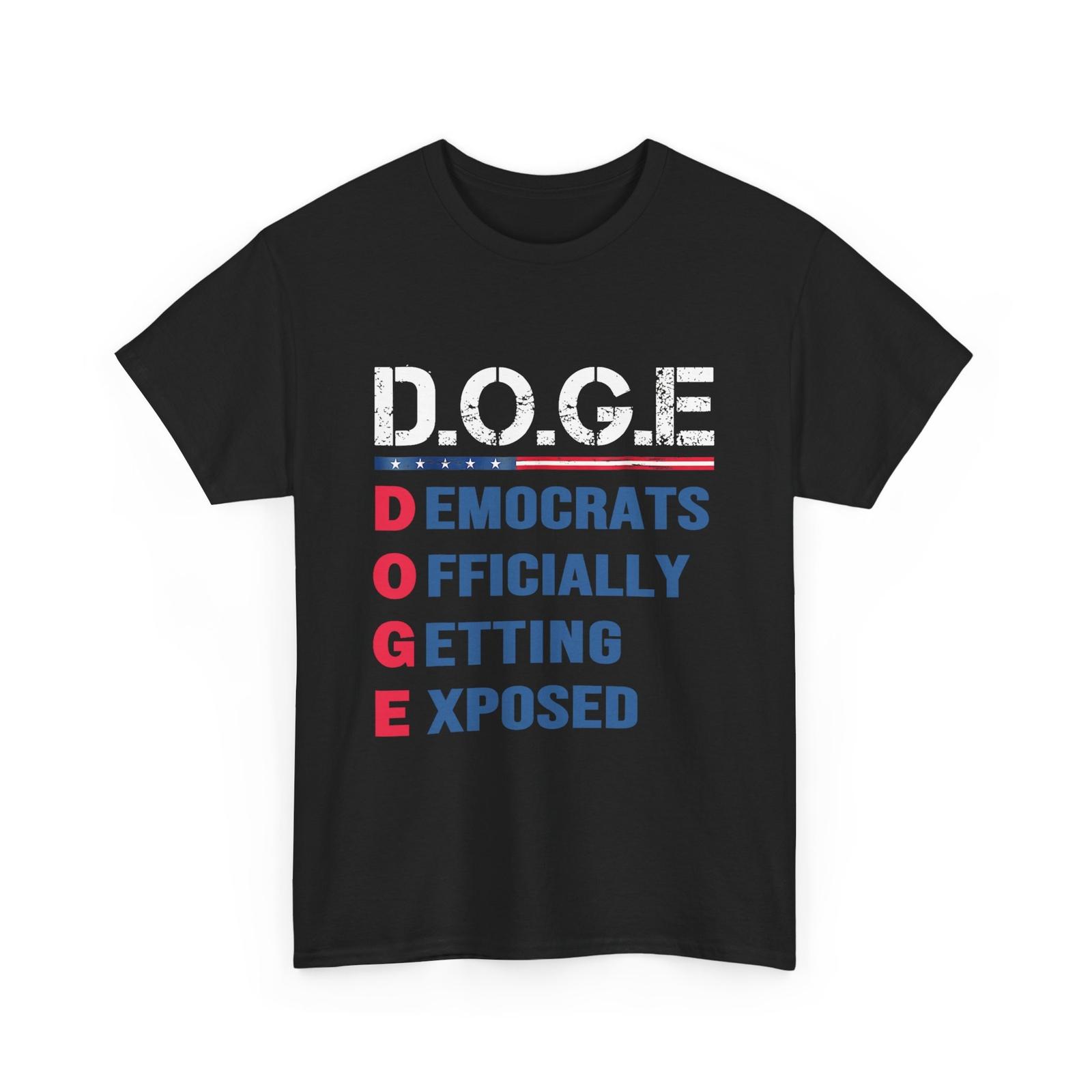 D.O.G.E Shirt, DOGE Department Of Government Efficiency US Flag Shirt XXL
