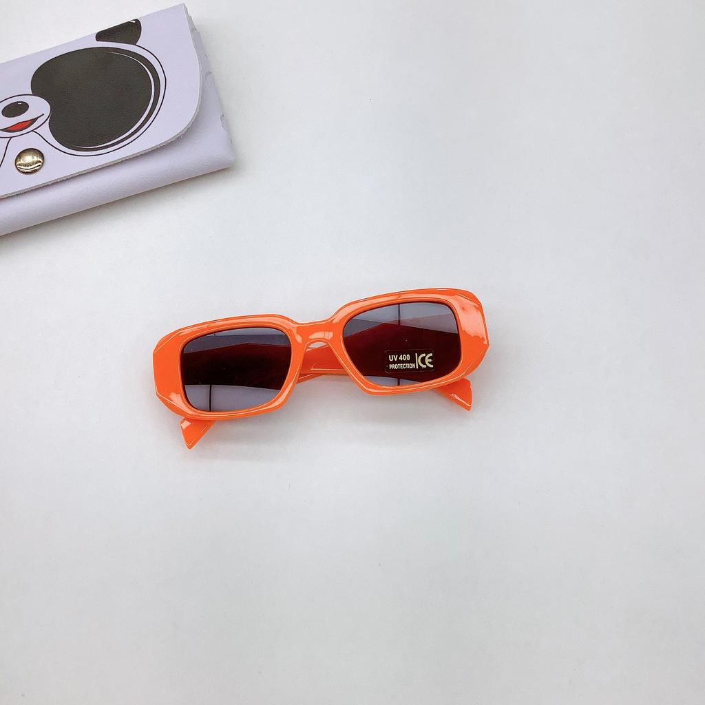 Ochelari de soare pătrați pentru copii, ochelari de soare retro poligonali cu brațe late, ochelari de soare pentru bebeluși cu protecție UV