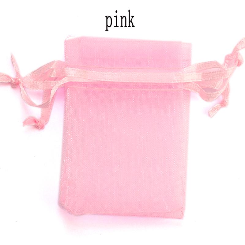 100pcs/lot Organza Bag 5*7cm,7*9cm,9x12cm Christmas Wedding Drawstring Bag Candy Bags Gift Pouches Jewelry Packaging Display