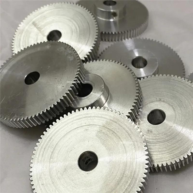 0.6M 80T 5/6/8/10/12mm Hole M4 Aluminum Gear Metal Wheel