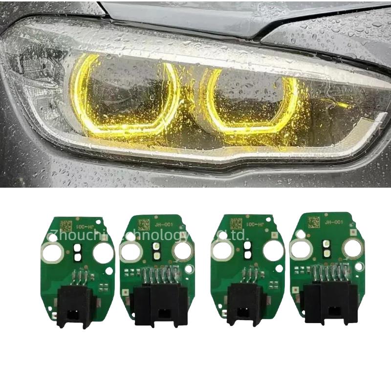 

Yellow Angel Eyes DRL Boards For 2016 2017 2018 BMW 1 series F20 F21 LCI LED Headlight Daytime Running Light 63117428425 Yellow LED Boards