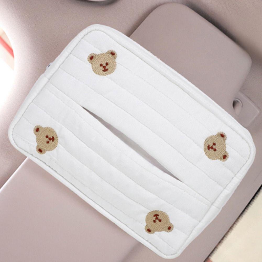 Creative Car Tissue Box Universal Car Tissue Holder Gift Cute Napkin Dispenser  Seat Back