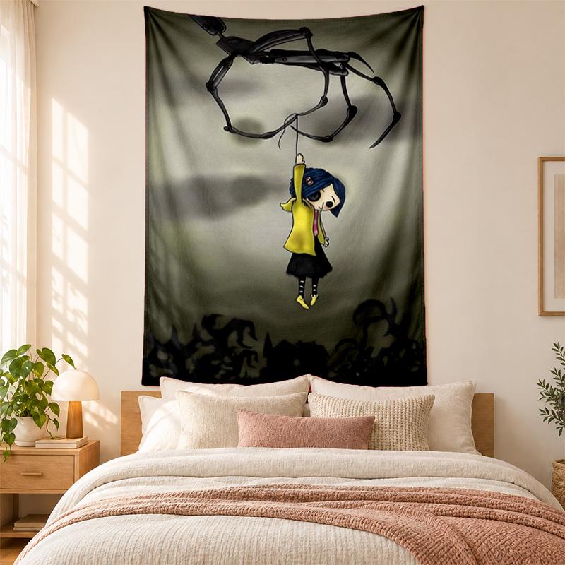 Coraline Tapestry highquality for decorating living room bedroom dorm walls ideal as bedroom wallart orholiday gift