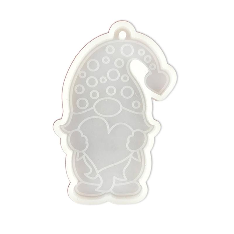 Shiny Santa Claus Little Dwarf Mold Silicone Epoxy Resin Molds DIY Necklace Jewellery Making Keychain Decoration