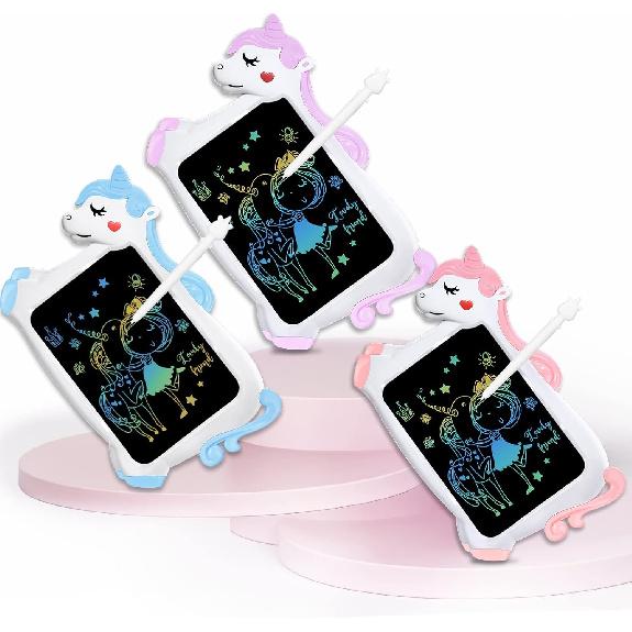CHEERFUN Unicorn Toy Gifts for Girls Boys LCD Writing Tablet for Kids | Toddler Travel Road Trip Essential Toy Gift for 3+4 5 6 7 8 Year Old | Doodle