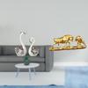Porcelain Swan And Bull Figurine Collection Modern Chinese Animal Sculpture Ornaments for Living