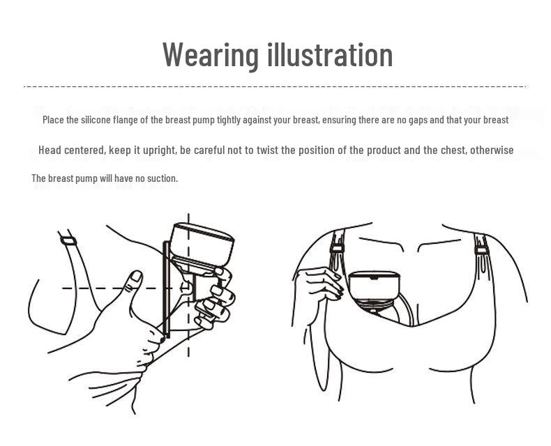 Hands-Free Double-Sided Wearable Electric Breast Pump – Painless & Portable