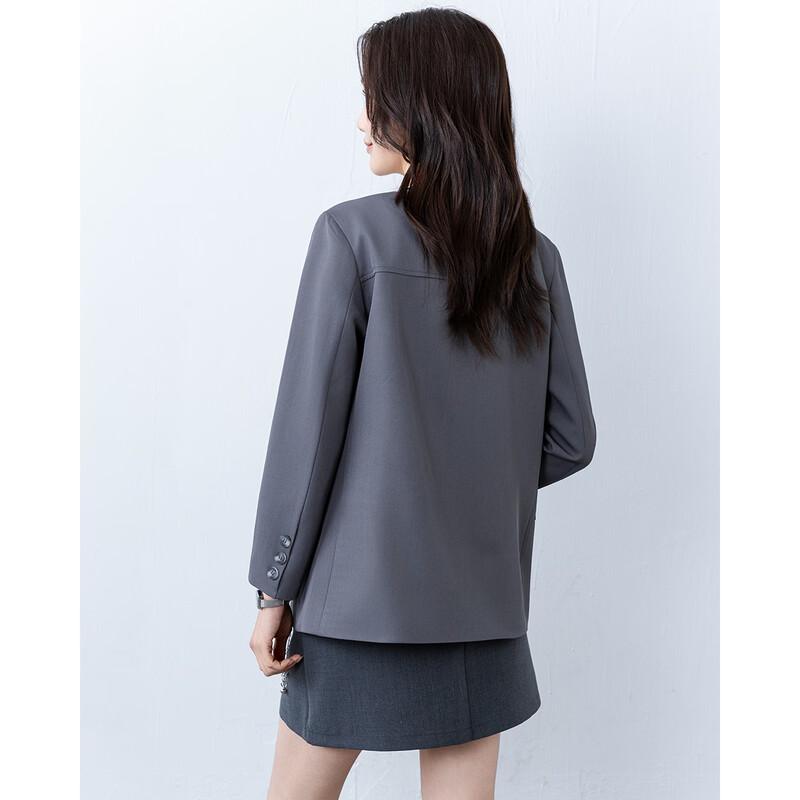 TERRE BLEUE Women's Loose Fit Blazer Jacket