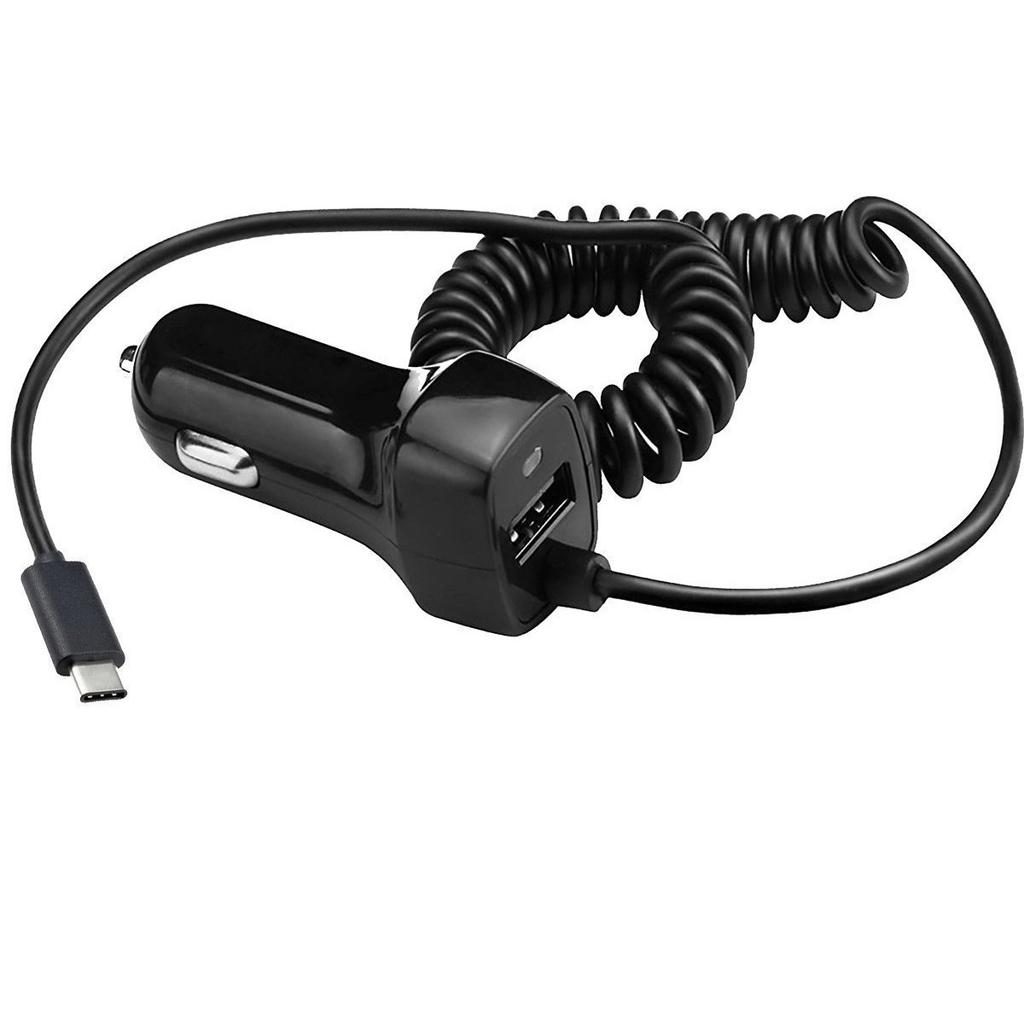 Câble de chargement de voiture compatible avec le chargeur USB Type C Gigabit Station GX6 Adaptateur 12 V-24 V Chargeur de données Adaptateur de charge double 3,1 A 15 W