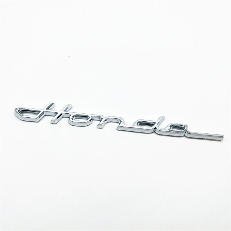 

1pcs 3D ABS For HONDA civic car letter Emblem Fender side Rear tail trunk badge sticker Decal styling auto Accessories