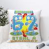 Bruh Steal A Brainrot 67 Six Seven Funny Brainrot Meme Pillowcase Cushion Cover Gift Throw Pillow Case Cover Car Zippered