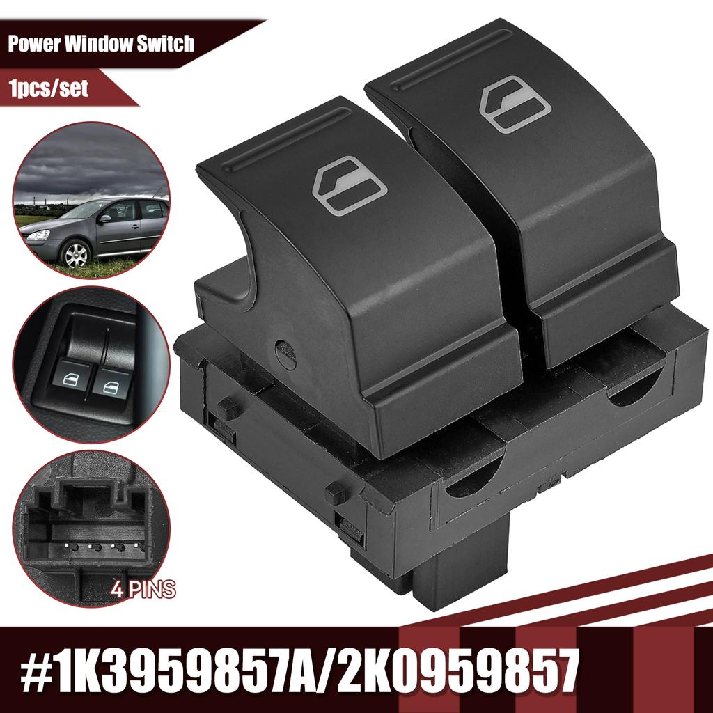 Electric Door Window Switch Button Driver Side For VW Golf MK5 Caddy 2K Passat B6 Jetta Eos Seat Ibiza Leon 2K0959857 1K3959857A