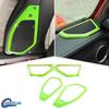 For Jeep Wrangler JL JT 24+ Pillar & Roof Speaker Frame Cover Bezels Light Green