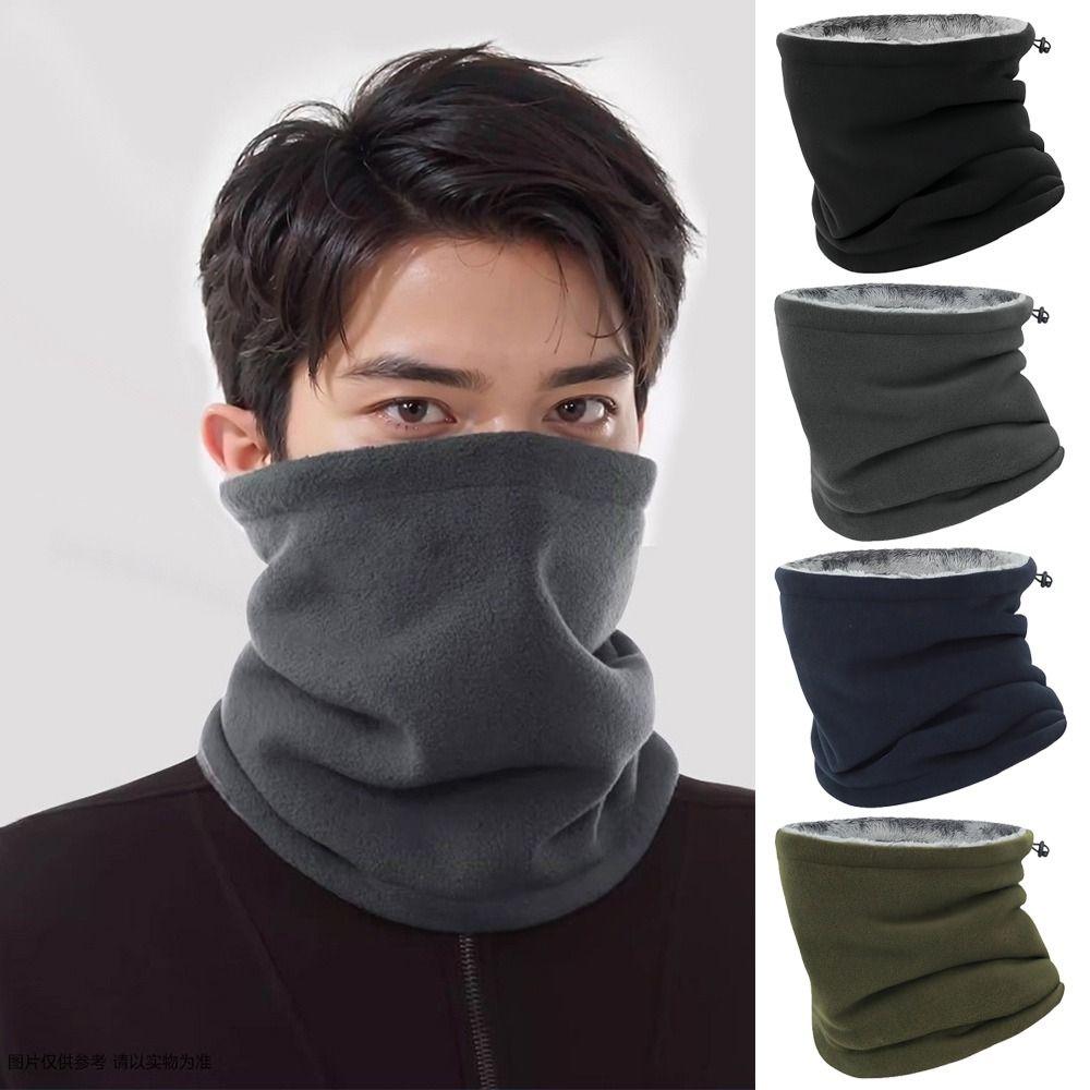 Fleece Lining Fleece Neck Scarf Thickened Face Cover Outdoor Warmer Cycling Neck Warmer Motorcycle