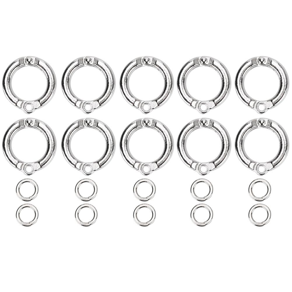 10Pcs Bird Parrots Leg Ring Outdoor Fly Training Activity Opening Clip Accessories#12