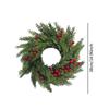 Christmas Wreath Ornament Front Door Winter Holiday Wreath Christmas Garland with Red Berry Clusters for Festival Home Office