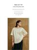 Women's Lightweight Silk-Blend Round Neck Short-Sleeve Summer Top