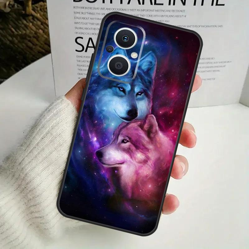 Animal Wolf Galaxy Phone Case For OPPO Reno 14F 12F 12 11 13 F 10 Pro 8T 7 8 Lite OPPO Find X9 X8 X6 X5 Pro Cover