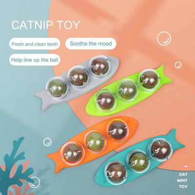 Haustier Katzenminze Spielzeug Rotierend Reinigend Katzen Design Zähne In 1 Snacks 3 Kätzchen Katzenminze Ball Spielzeug Katzen Zubehör