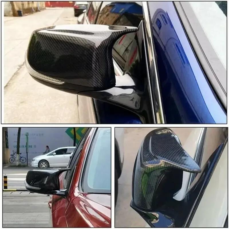 For Infiniti Q50 Q60 QX30 Q70 2014- ABS Car Rearview Side Mirror Cover Wing Cap Exterior Door Trim Adhesive Sticker Parts