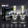 2Pcs H7 Car Light LED Headlight 200W 20000LM Hi/Low Beam Bulbs Kit 6000K Canbus Error Free Headlight Replacement Bulbs 7