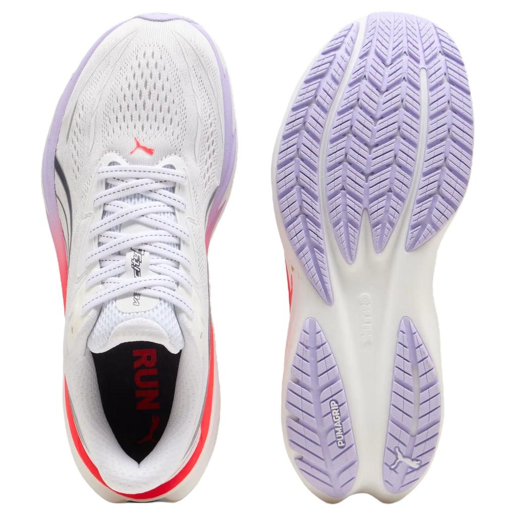 Puma Velocity Nitro 5 Ελαφριά Παπούτσια Τρεξίματος Γυναικείο Sneaker Λευκό Μαύρο Κόκκινο 312945-05