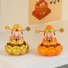 God of Wealth Figurines Resins Cai Shen Statues God of Fortune Caishen Sculptures Fengshui Ornament Home Office Decors