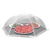 Foldable Food Cover Umbrella-Style Mesh Net with Stainless Steel Frame Fly