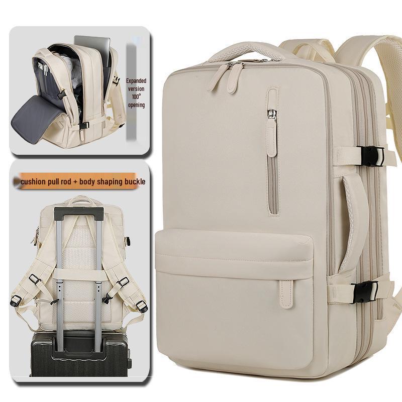 

Жіночий розширюваний дорожній рюкзак - Надзвичайно велика місткість для ділових поїздок, школи та легких подорожей (2024) 30x45x16 cm (Expandable +10 cm)