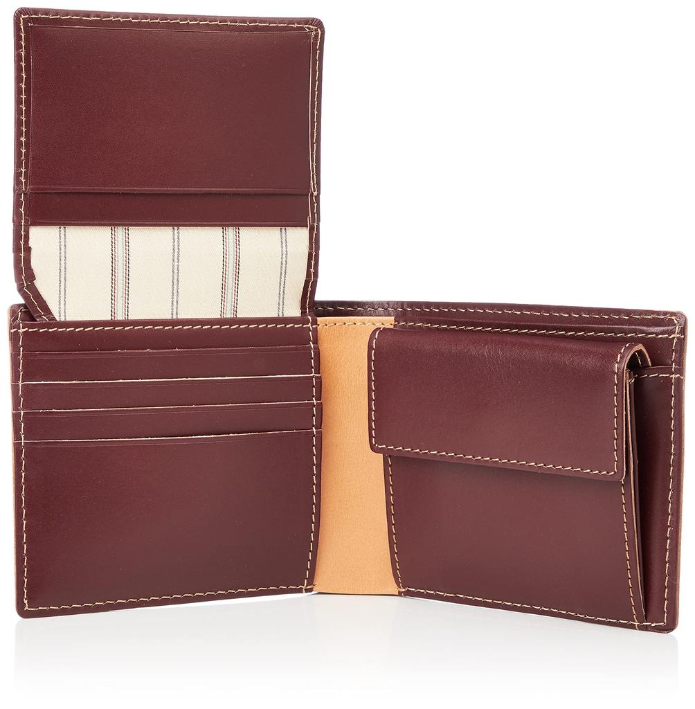 Takeo Kikuchi TK Surface Accessory Bifold Wallet, Men's, Bordeaux