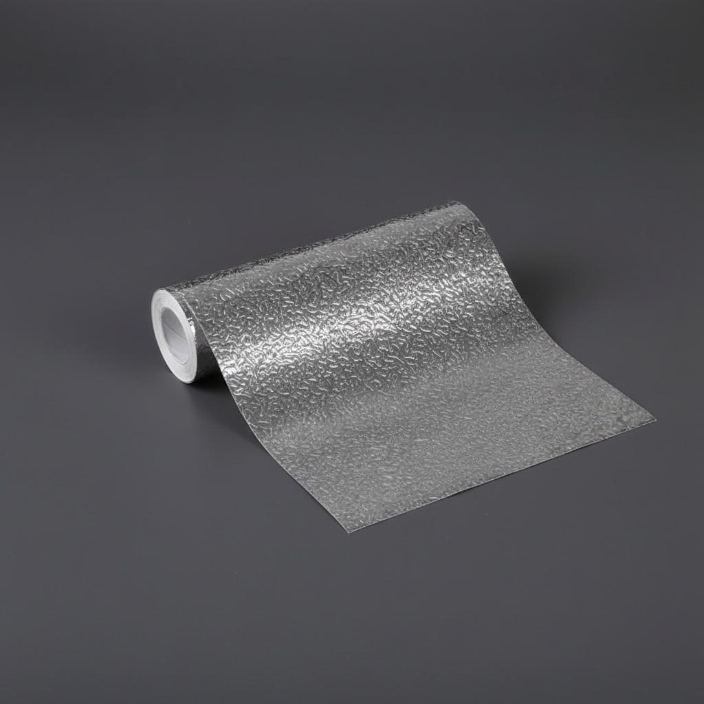 

Aluminum Foil Silver Orange Peel Texture Moisture Resistance Cabinet Sticker Waterproof Oil Resistant Kitchen Tile Decoration