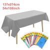 New 54x108inch Disposable Table Cloth Rectangle Oil-Proof Plastic Table Covers Waterproof Rectangle Tablecloths Dining Tables