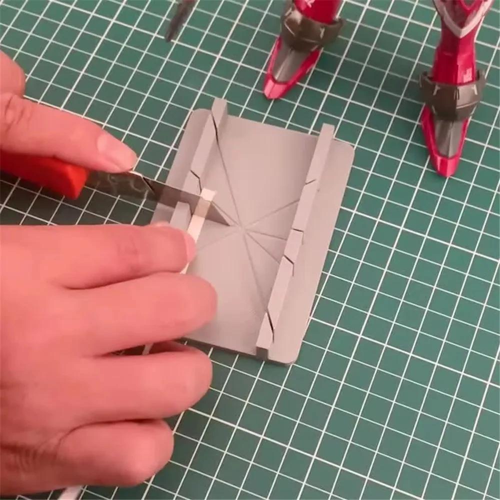 1 Stück Modellschneidehilfe - Präzises 3D-Druck Multi-Winkel-Schneiden (30°, 45°, 60°, 90°) für Heimwerkerprojekte Werkzeugbefestigung