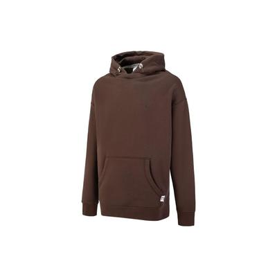 Puma Série MMQ Pull en Tricot à Capuche Couleur Unie Logo Brodé Pull Unisexe Marron 536596-63