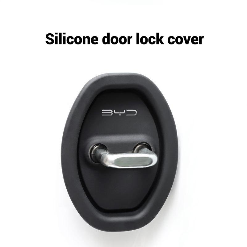 2pc Mute Damping Cushion Silicone Car Door Lock Buckle Cover for BYD Atto 3 Tang F3 E6 Dmi Qin Yuan Song plus EV Dolphin Seagull