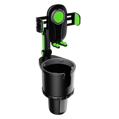 2 In 1 Car Phone Holder Car Cup Holder Multifunction Mobile Phone Holder Car Drinks Holder with Food Tray 360° Swivel