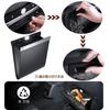 Car Trash Can with LED Magnetic Hook Seat Slim Storage Organizer with 24 Two 500g Weight PU Convenient Car Accessory Sensor, Light, & Mounting,
