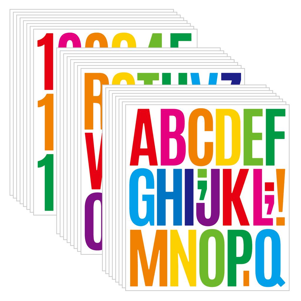 3-inch Letter Sticker DIY English Decorative Mailbox Car Pull Flag Waterproof Creative Digital Letter Sticker