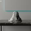 Modern Abstract Geometric Wolf Sculpture 3D Printed Plastic Statue Office Decor Indoor & Outdoor Use