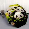 1pc Four Winning Pandas Automatic Opening and Closing Umbrella - Suitable for Various Occasions, Outdoor Activities, Lightweight and Durable