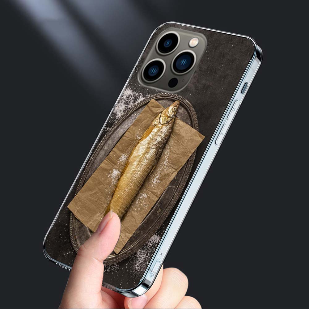 Smoked Mackerel Fish Foodstyling Composition Phone Case For Iphone 16E 15 Pro 14 Plus 17E 16 17 Pro Max Air 11 12 13 Mini Cover