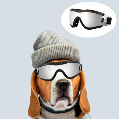 Practical Adjustable Strap Dog Goggles Windproof Waterproof Dog Sunglasses Anti-Fog UV Resistant Pet Glasses Travel