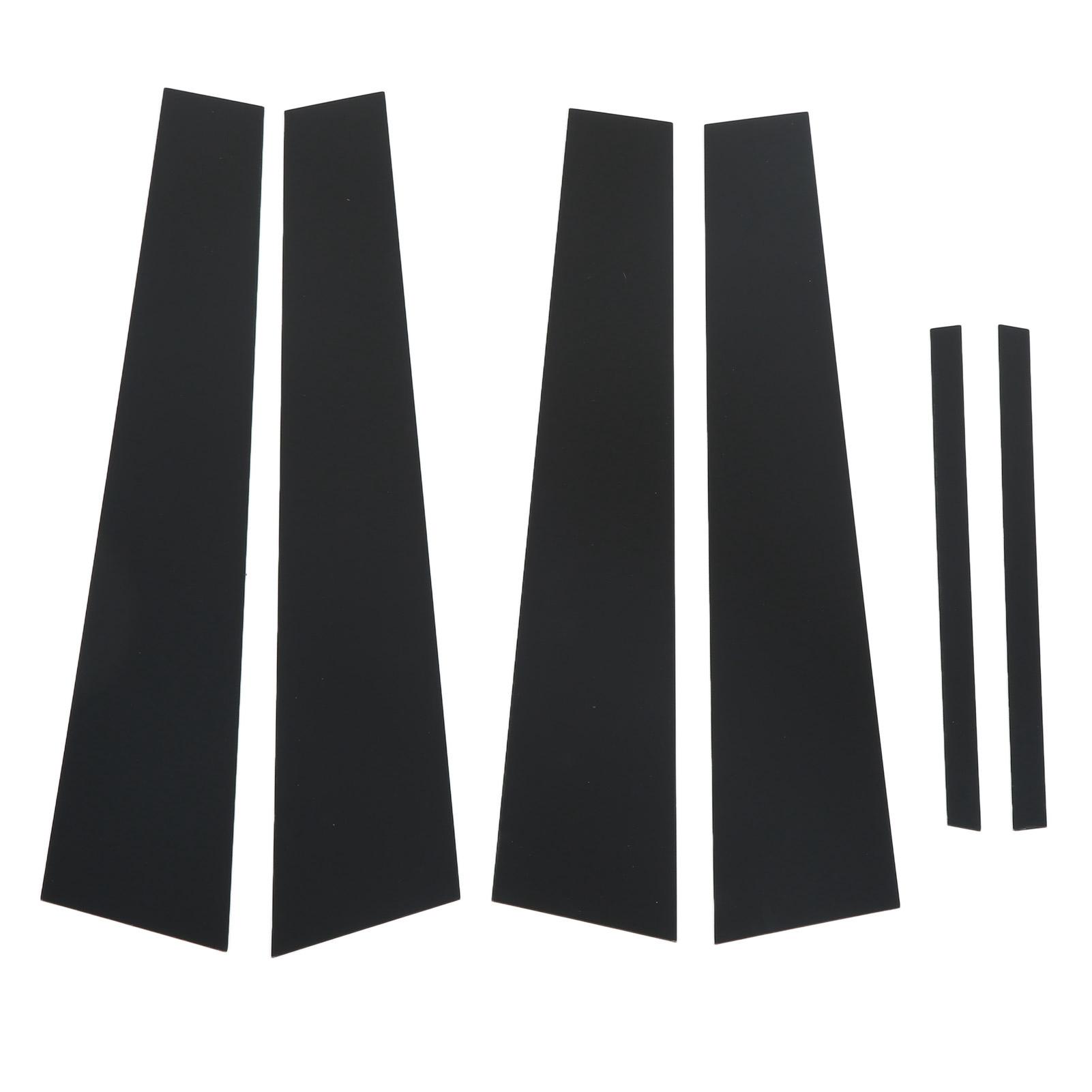 

6pcs Pillar Post Decal Trim Gloss Black Side Door Window Cover Trim Replacement for Dodge Charger Replacement for Dodge